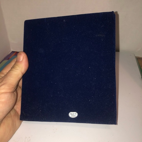 Silver photo album with picture insert- 6 1/2” by 5 1/2” - photo inserts inside. - Picture 3 of 9